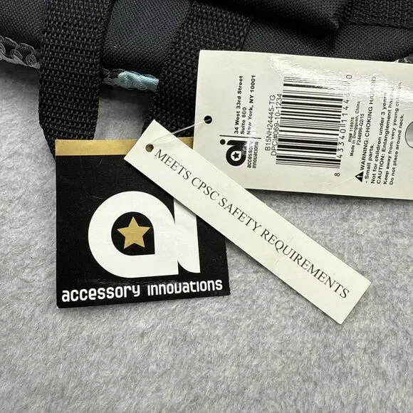 Accessory Innovations 17" Backpack Blue Sequin Iridescent Pad Back Lightweight - Picture 10 of 12